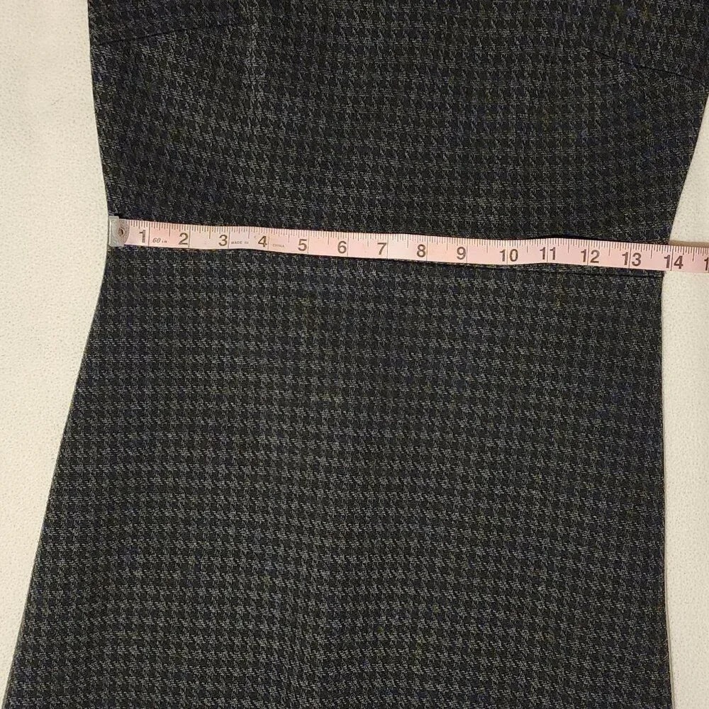 Theory Houndstooth Knit Dress Long Sleeve Career Casual Mini Size Unknown - Picture 10 of 12